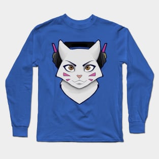 D.va Kitty face Long Sleeve T-Shirt